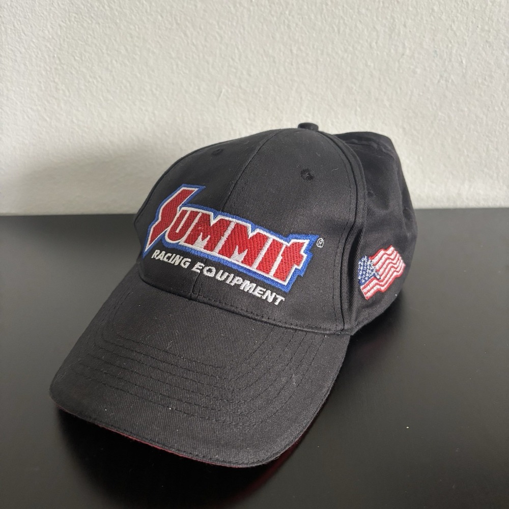 Summit‎ Racing Equipment Hat Baseball Cap Black Strapback OSFM
